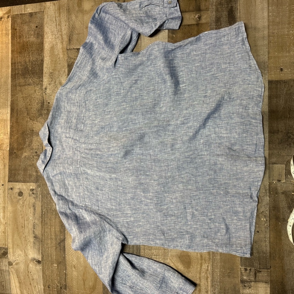 J. Jill Love Linen Popover Top Sz 2x - Picture 11 of 11
